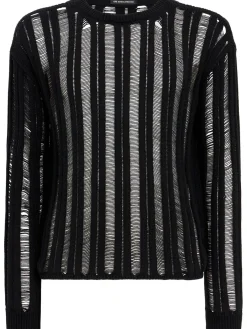 Danial ladder stitch knit sweater