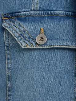 Denim mini dress