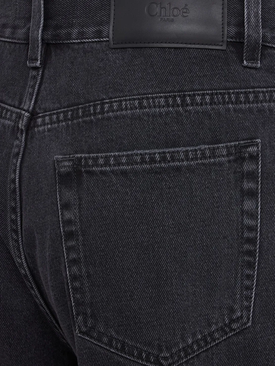 Denim straight jeans