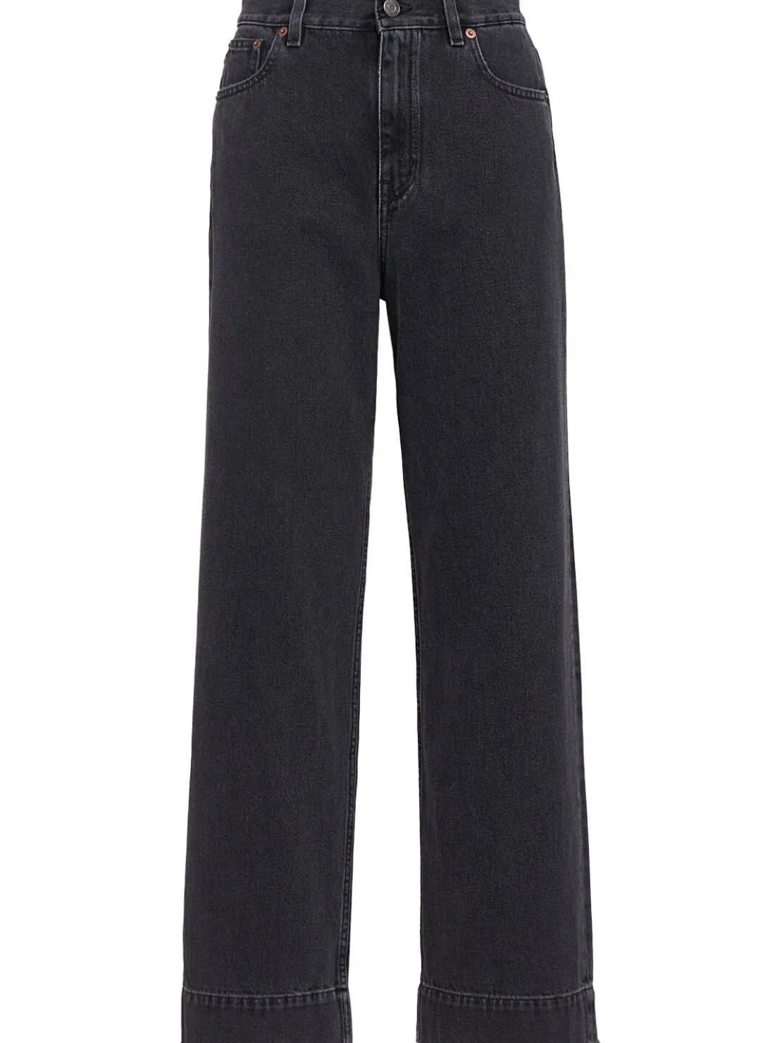 Denim straight jeans