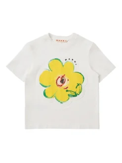 Dessert Flower printed cotton t-shirt