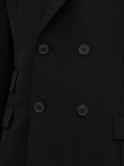 Double breast wool blend blazer