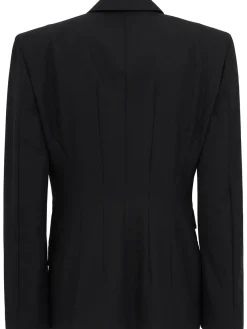 Double breast wool blend blazer