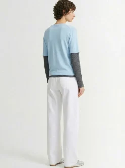 Double-layer cashmere sweater