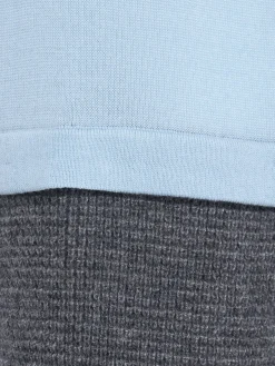 Double-layer cashmere sweater