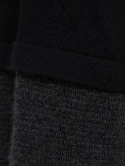 Double-layer cashmere sweater