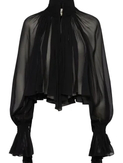 Durer ruffled silk shirt