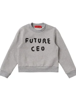 Embroidered cotton sweatshirt