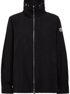 Enette tech hooded short parka jacket