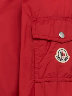 Etiache nylon hooded rain jacket