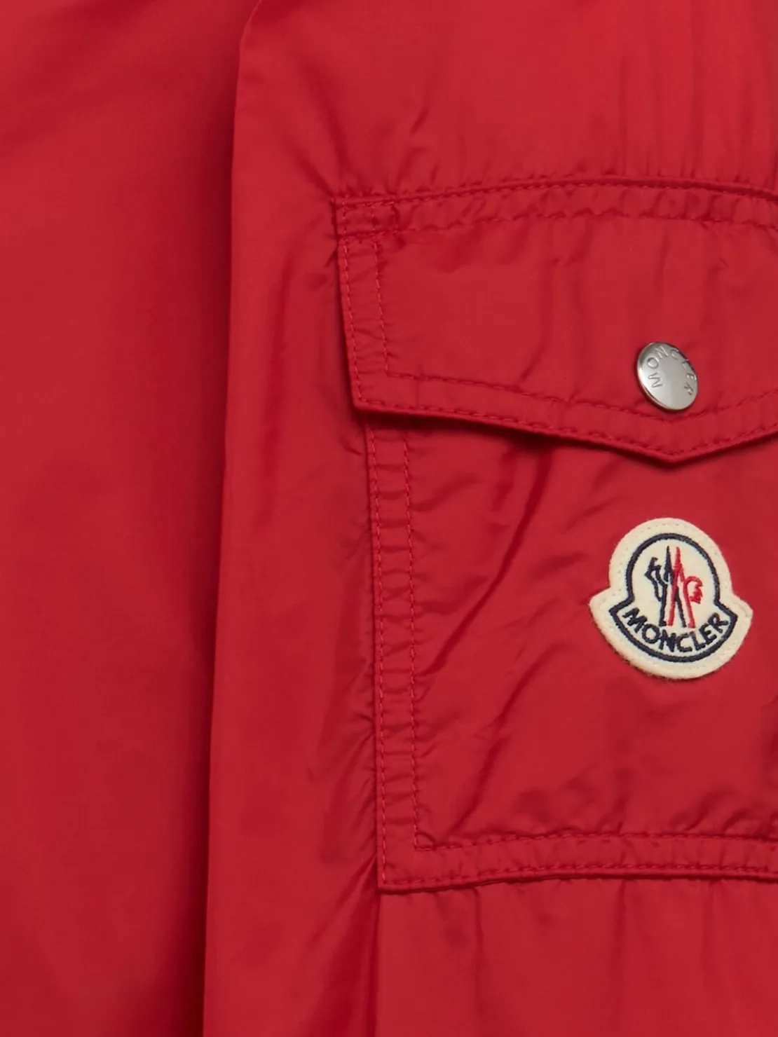 Etiache nylon hooded rain jacket
