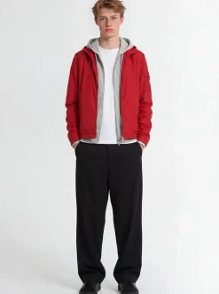 Etiache nylon hooded rain jacket