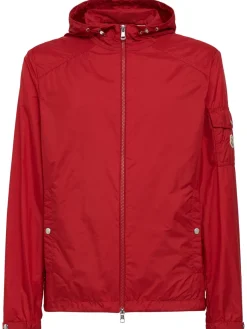 Etiache nylon hooded rain jacket