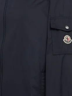 Etiache nylon hooded rain jacket
