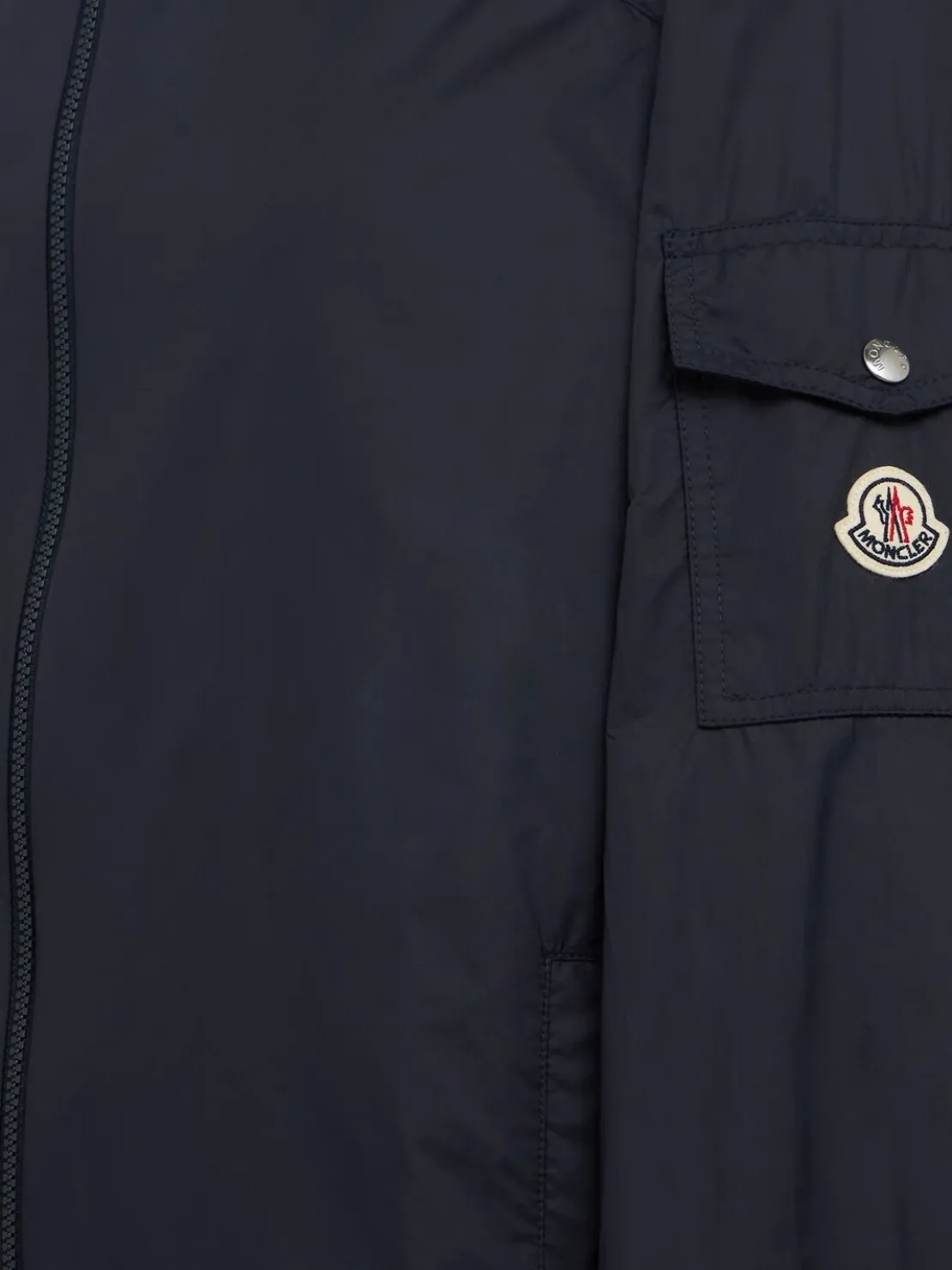 Etiache nylon hooded rain jacket