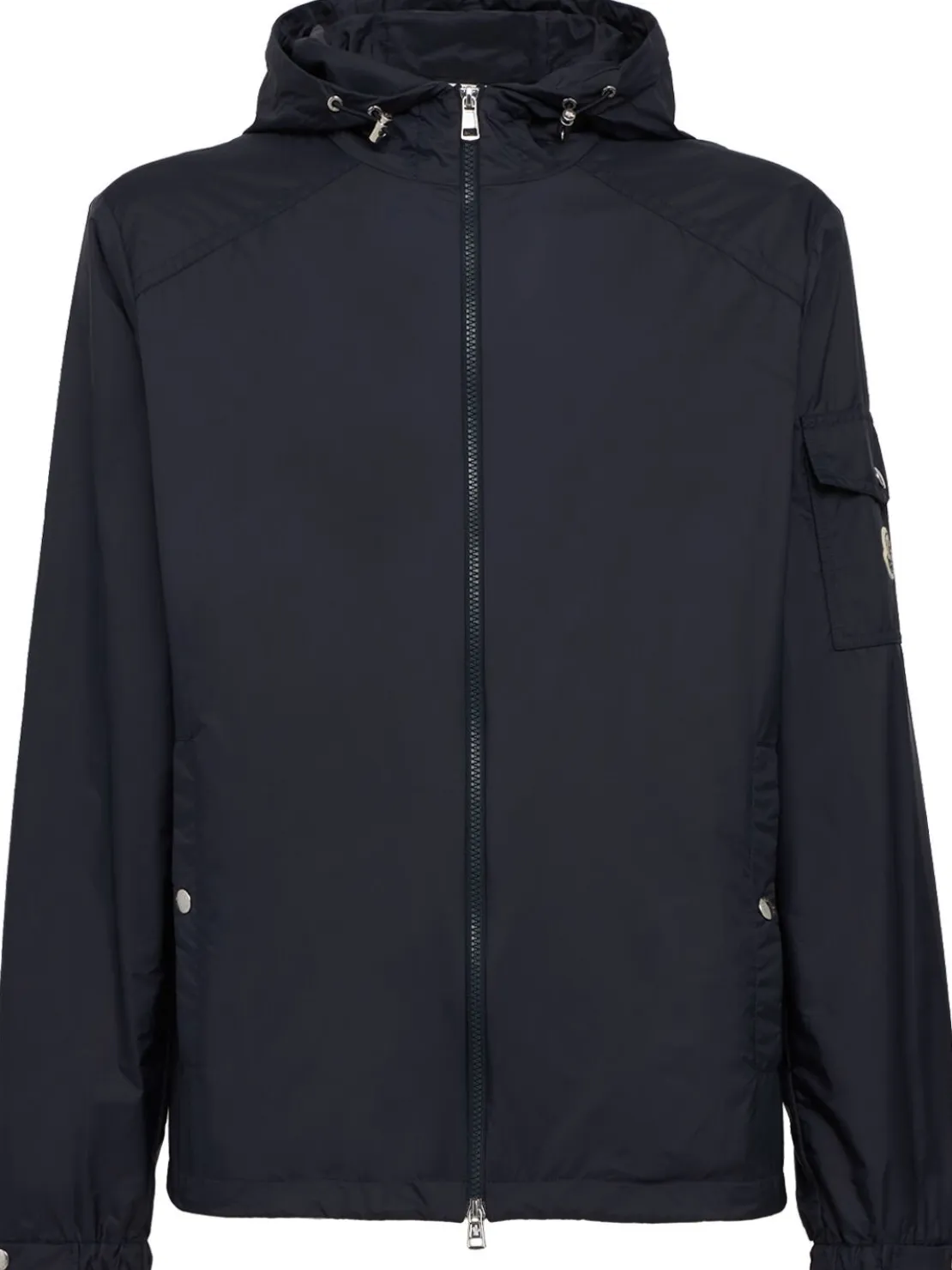 Etiache nylon hooded rain jacket