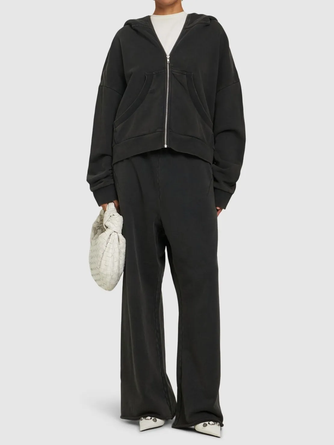 Felpa Eternal in cotone con zip e cappuccio