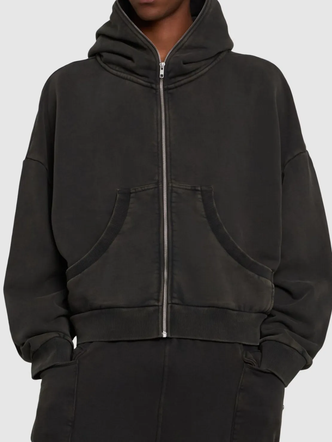 Felpa Eternal in cotone con zip e cappuccio