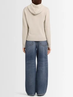 Felpa Giada in maglia di lana con cappuccio