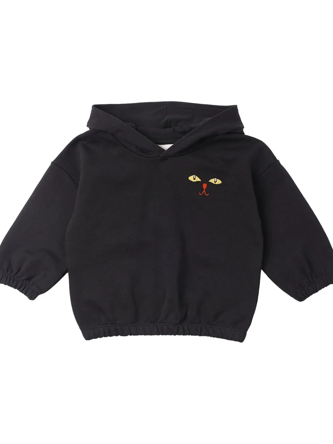 Felpa in cotone con cappuccio e orecchie applicate