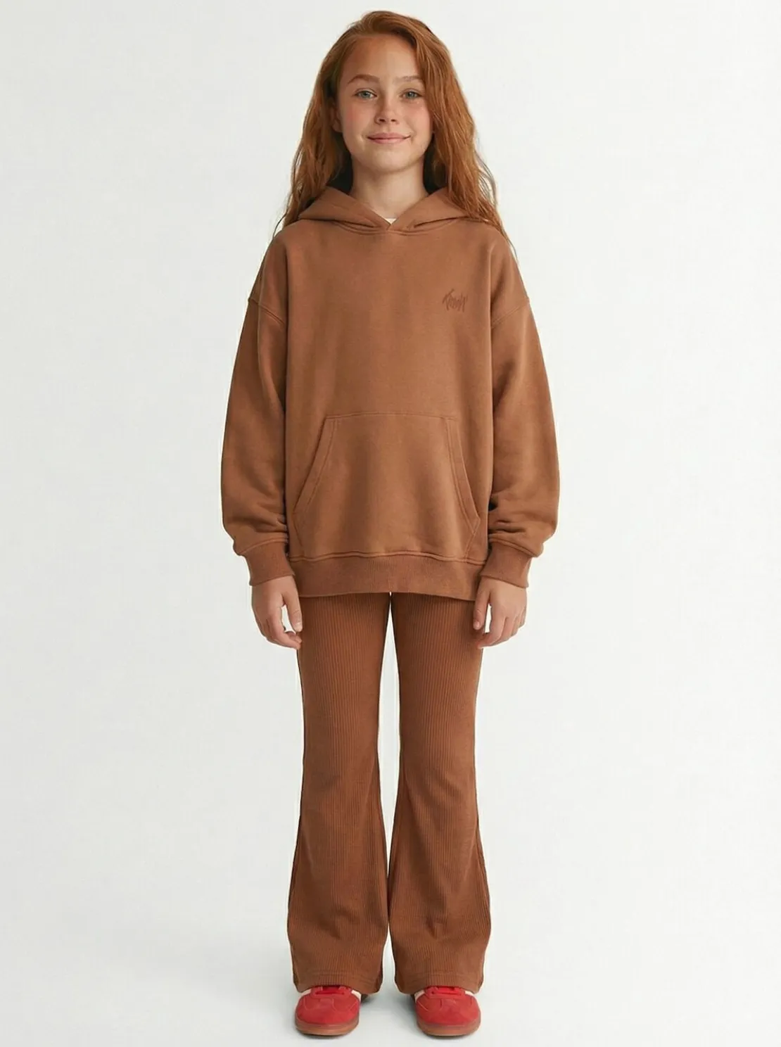 Felpa in cotone con cappuccio