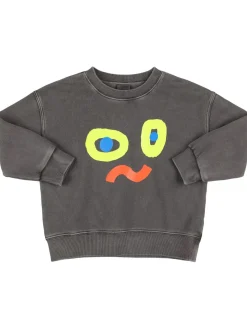 Felpa in cotone con cappuccio