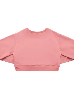 Felpa in cotone con logo