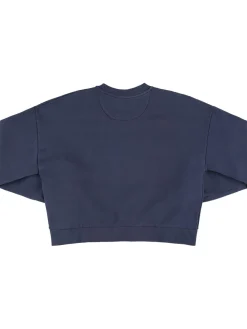Felpa in cotone con logo