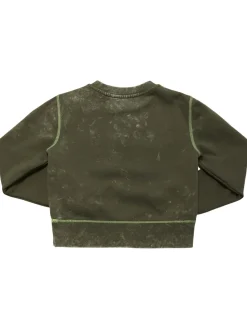 Felpa in cotone con logo