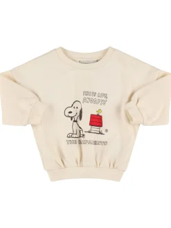 Felpa in cotone con stampa