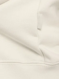 Felpa in cotone con zip e cappuccio