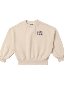Felpa in cotone organico con ricami