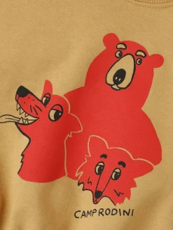 Felpa in cotone stampato