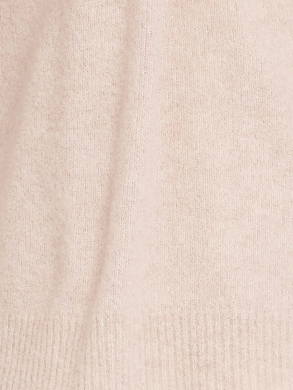 Felpa in maglia di lana con mezza zip e cappuccio
