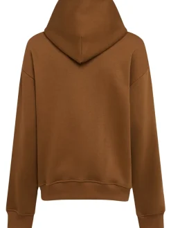 Felpa in misto cotone con cappuccio