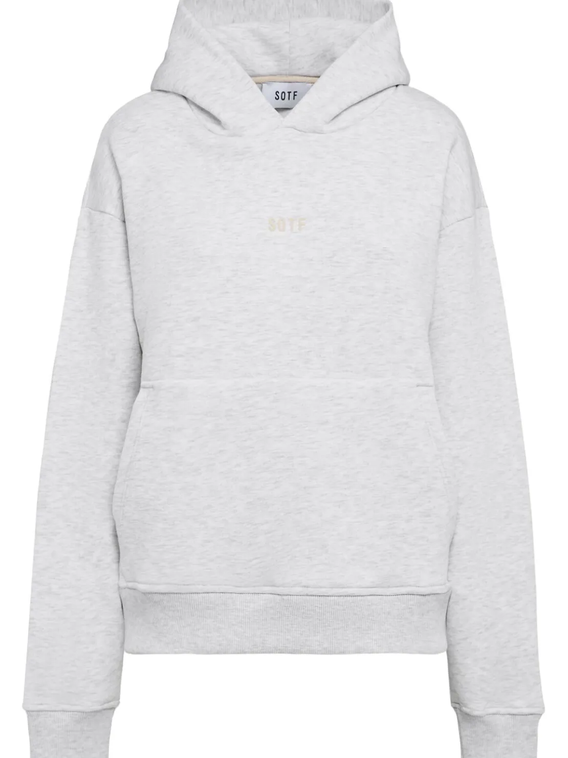 Felpa in misto cotone con cappuccio