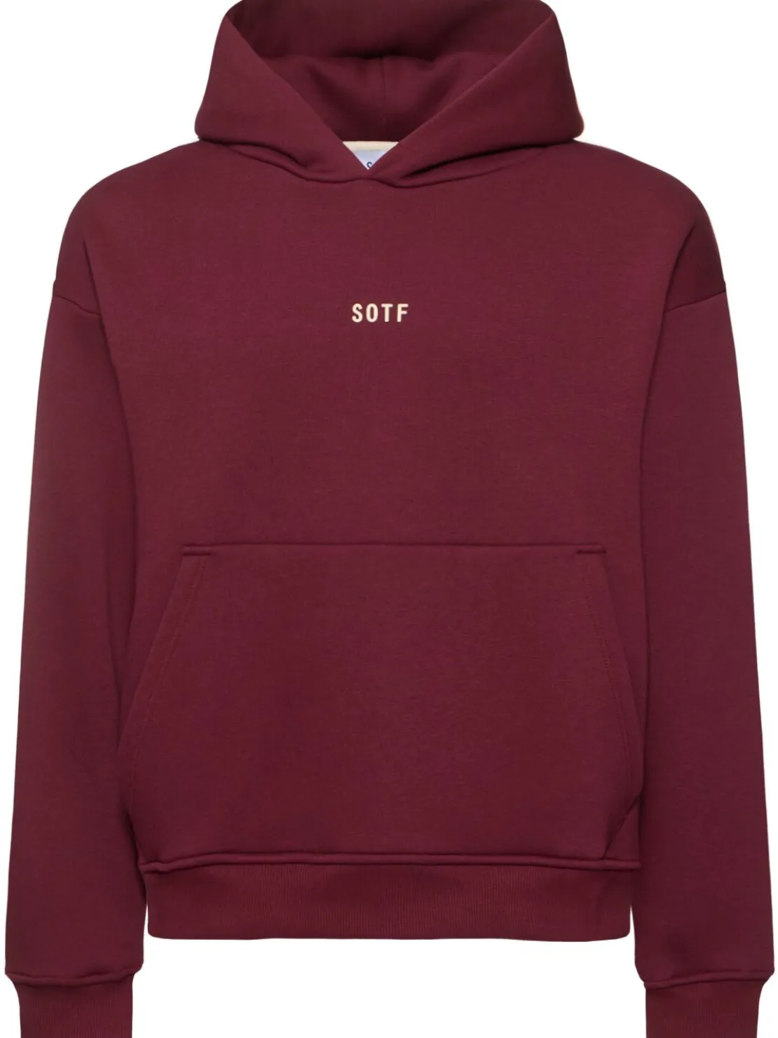 Felpa in misto cotone con cappuccio