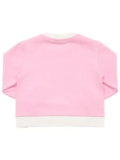 Felpa in misto cotone con stampa Stitch