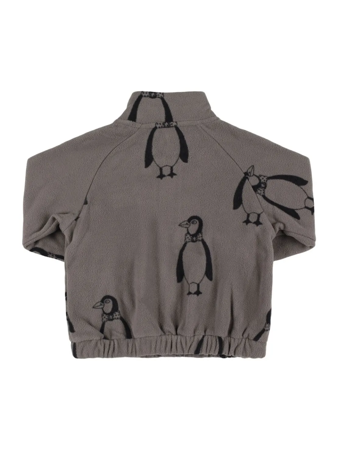 Felpa in poly riciclato stampato con zip