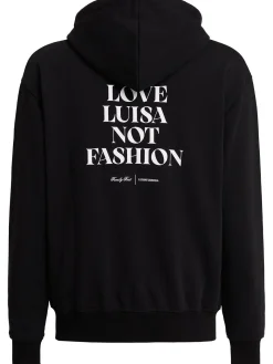 Felpa LVR Exclusive in cotone con zip e cappuccio