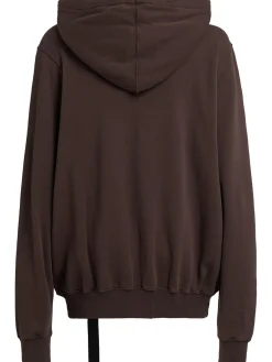 Felpa oversize in cotone con cappuccio