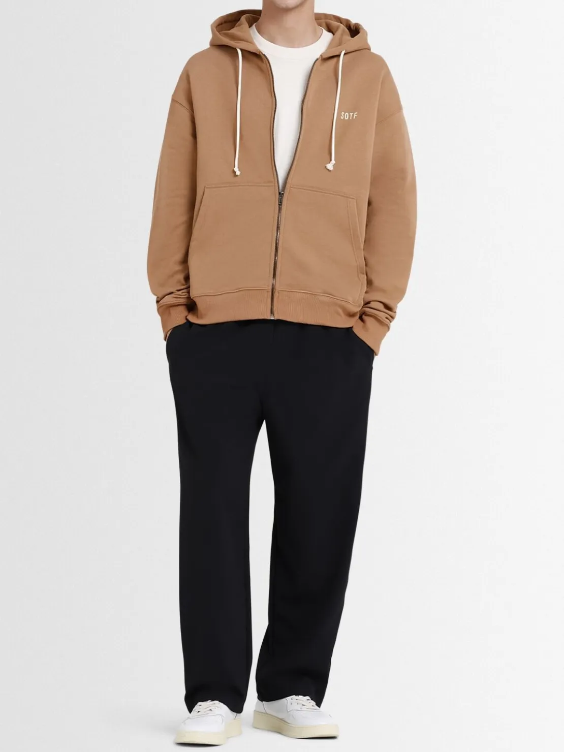 Felpa Standard con cappuccio e zip