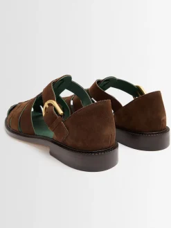 Fisherman suede sandals