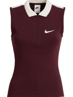 Fitted stretch cotton tank top