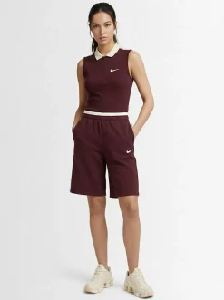 Fitted stretch cotton tank top