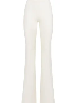 Flared poly pants