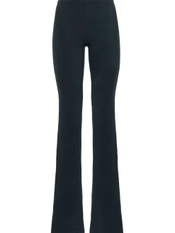 Flared poly pants