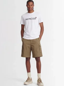 Flocked logo cotton t-shirt