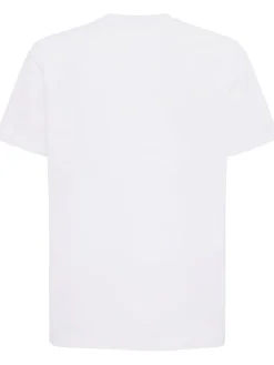 Flocked logo cotton t-shirt