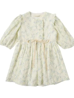 Floral printed cotton dress